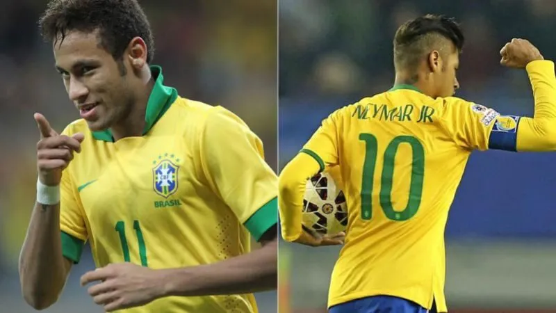 những cầu thủ mang áo số 10 Neymar - Chân sút số 10 xuất sắc của Brazil